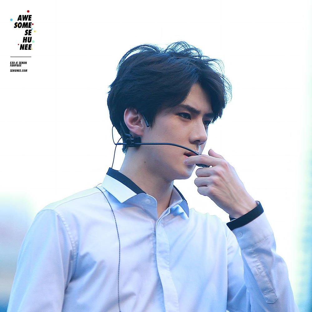 Recent activity shot of Sehun (EXO)