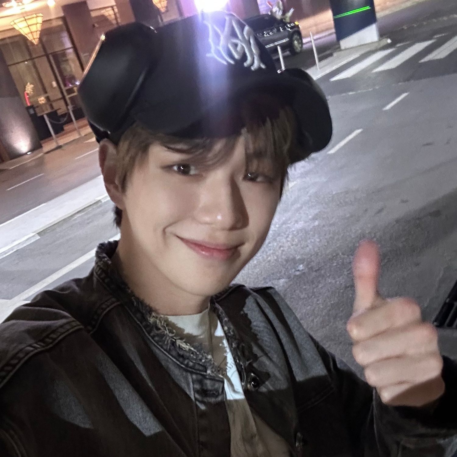 A moment captured by Kang Daniel's fan