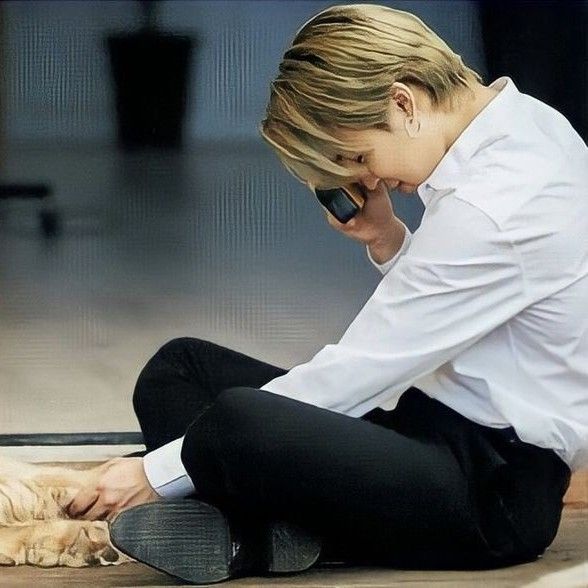 Recent activity shot of Jimin (BTS)