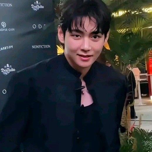 A moment captured by V (BTS)'s fan