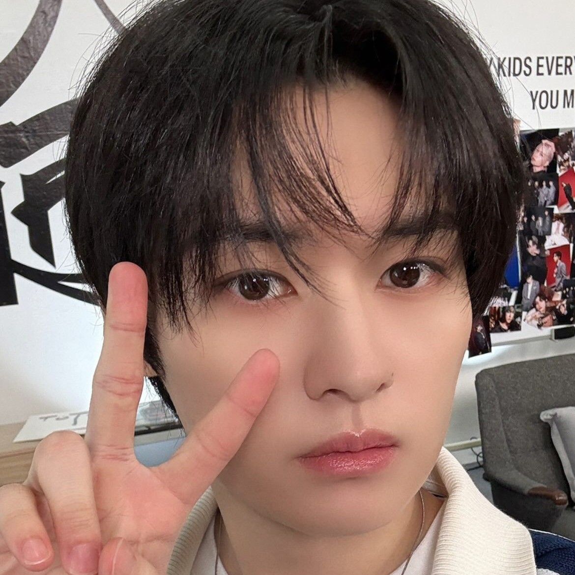 A moment captured by Lee Know (Stray Kids)'s fan