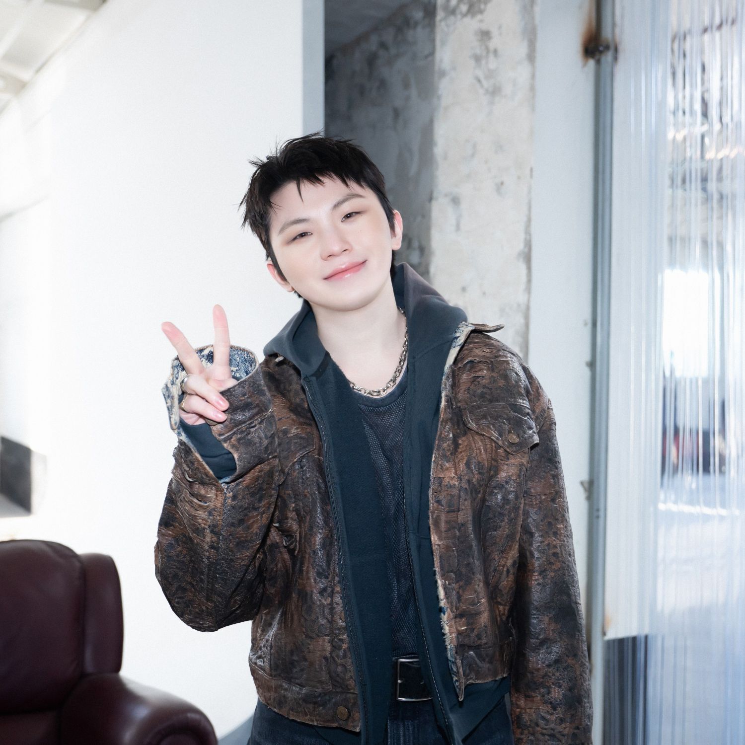 Recent activity shot of Woozi (SEVENTEEN)