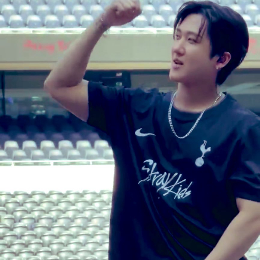 Recent activity shot of Changbin (Stray Kids)