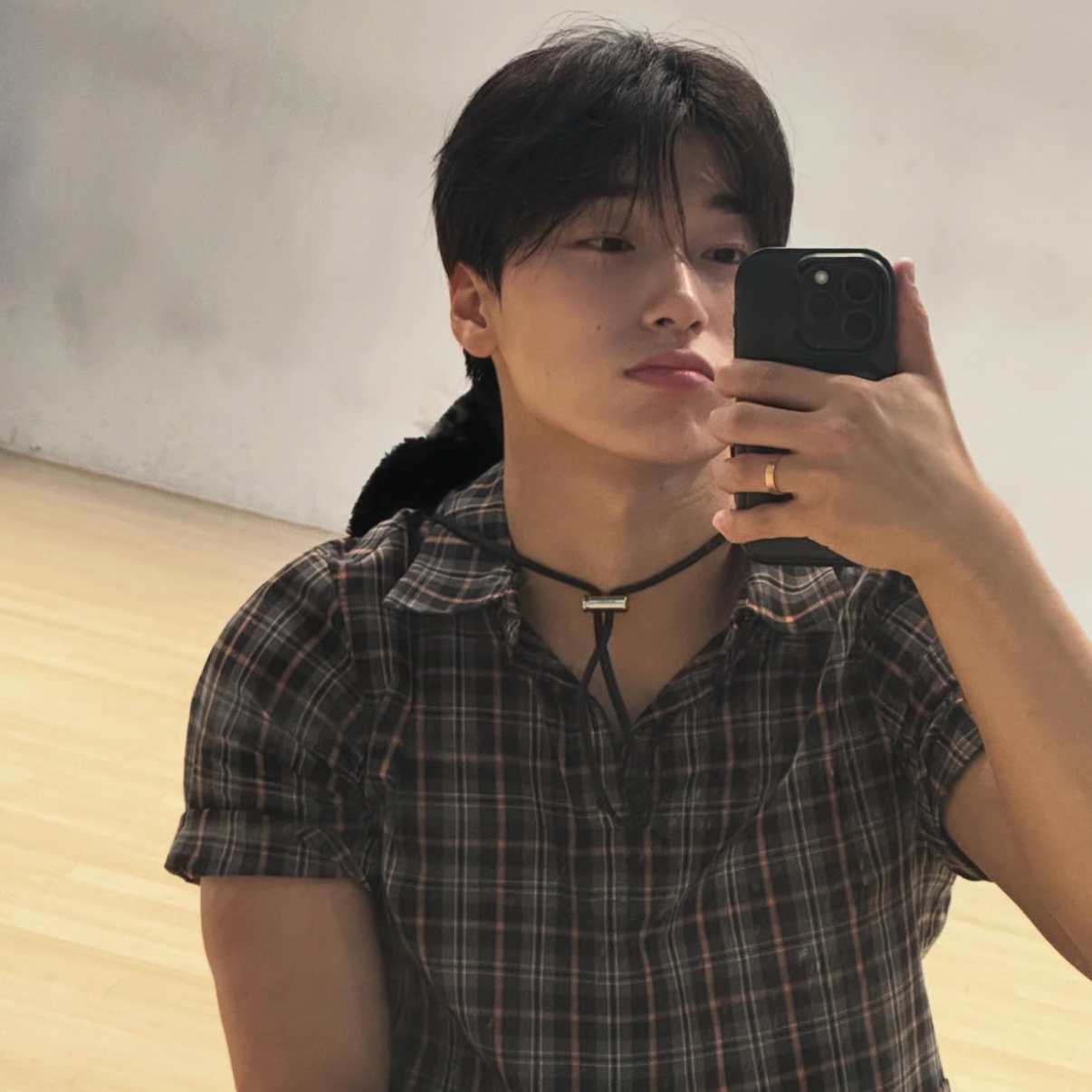 A moment captured by San (ATEEZ)'s fan