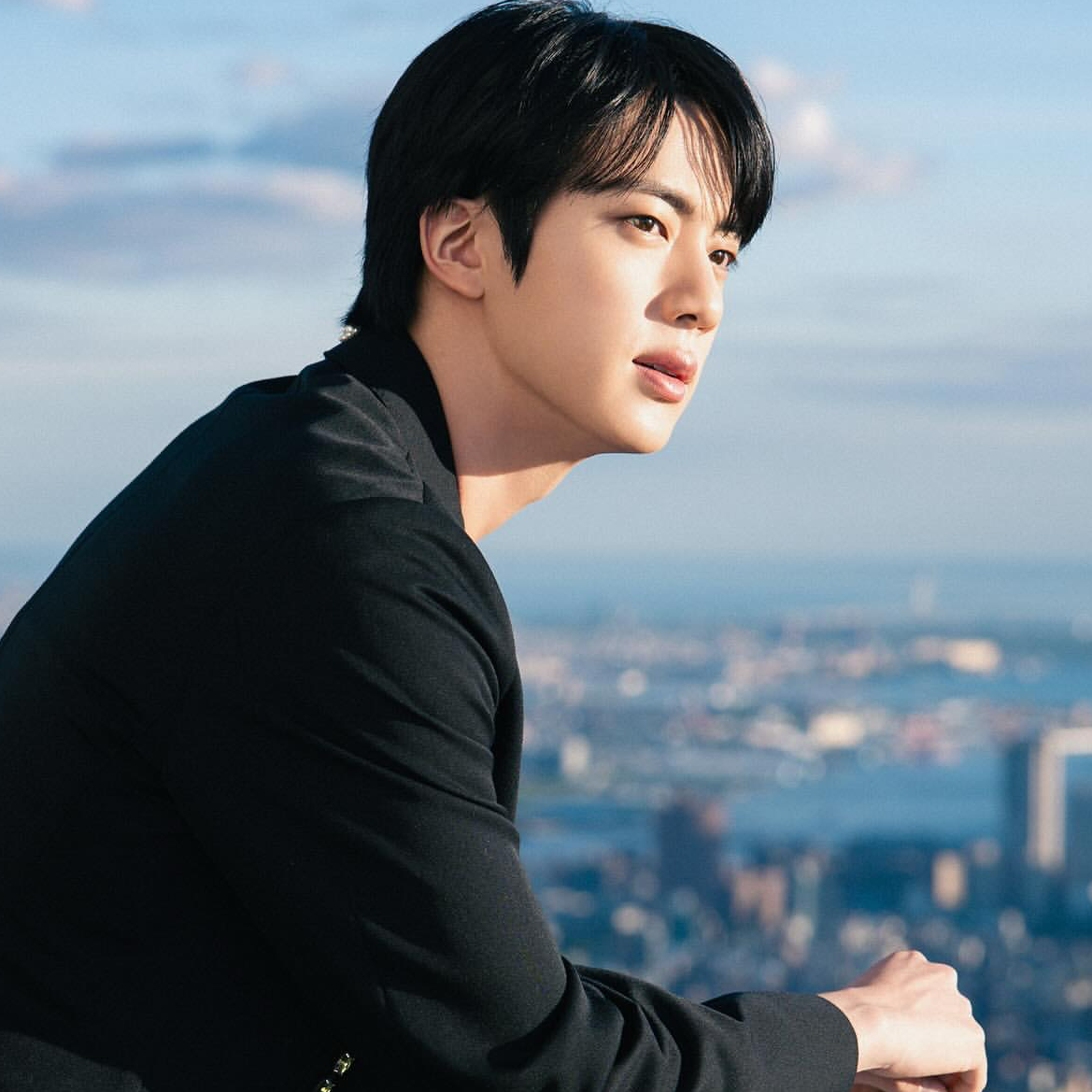 Recent activity shot of Jin (BTS)