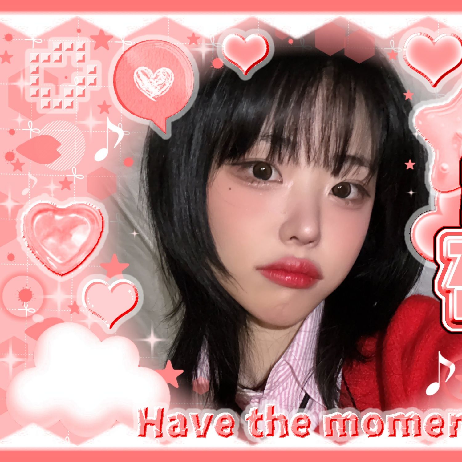 A moment captured by Hina (QWER)'s fan