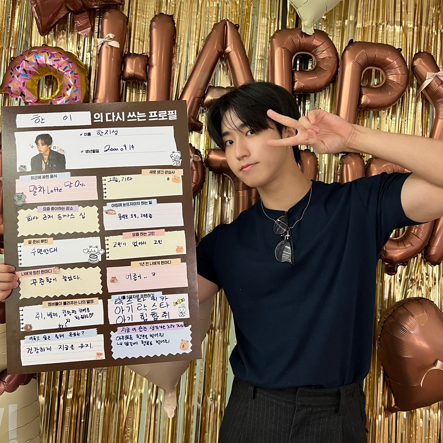 Recent activity shot of HAN (Stray Kids)