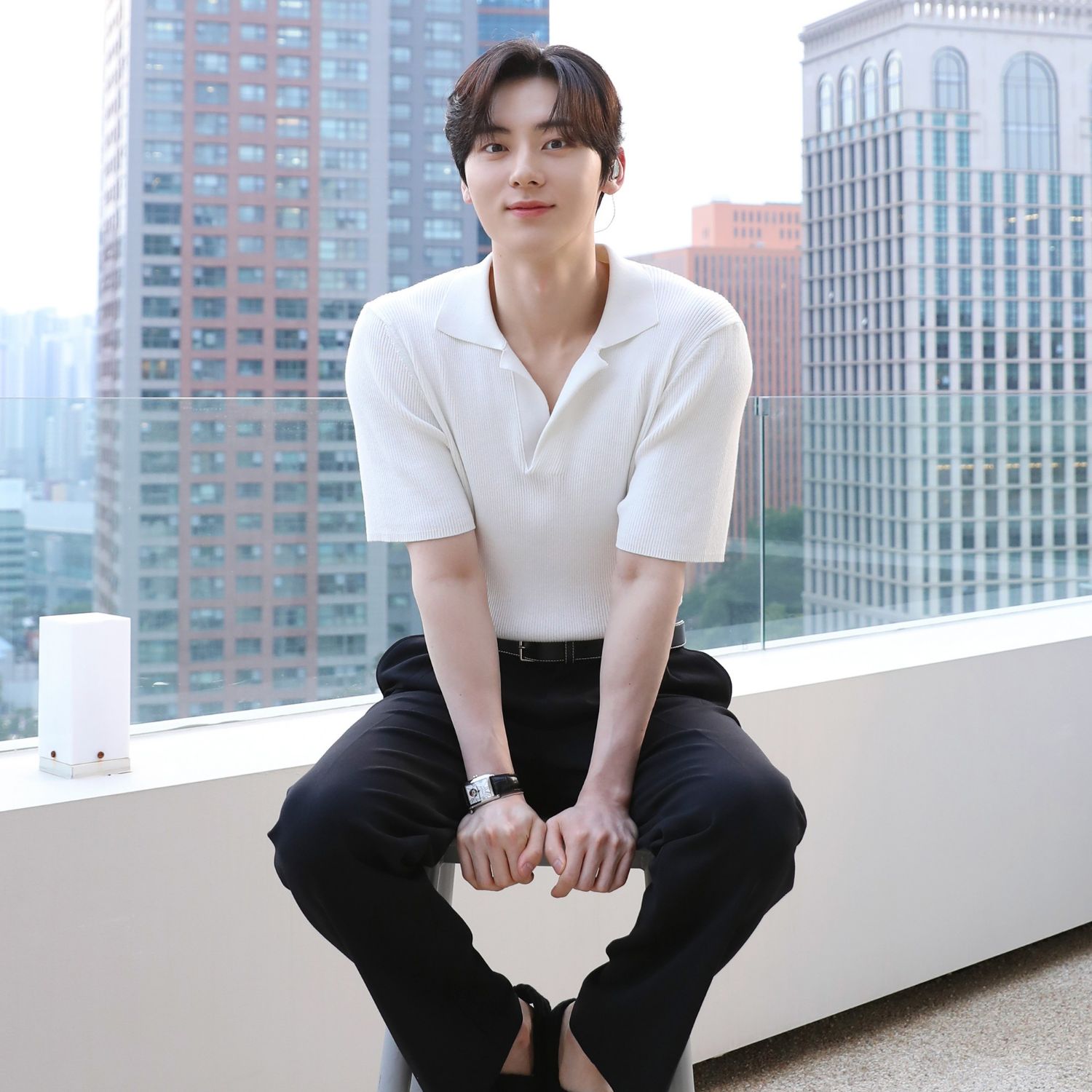 A moment captured by Hwang Minhyun's fan