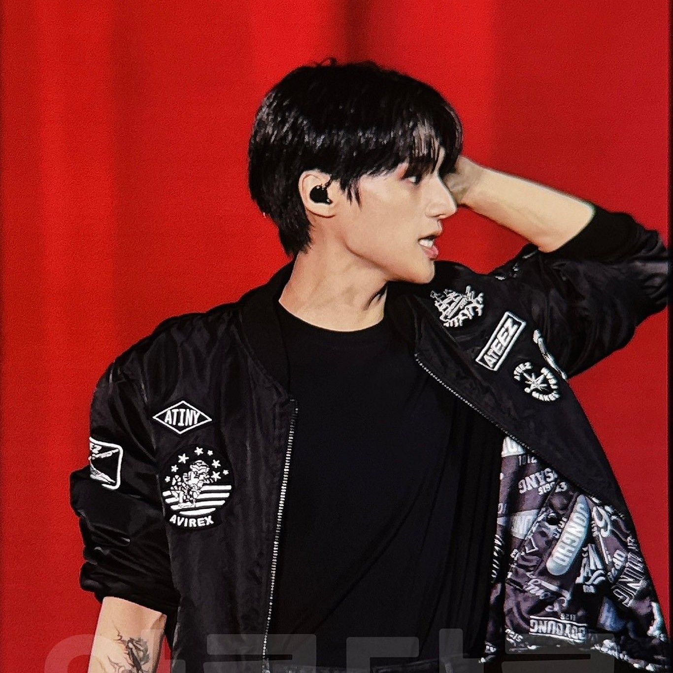 Recent activity shot of Wooyoung (ATEEZ)