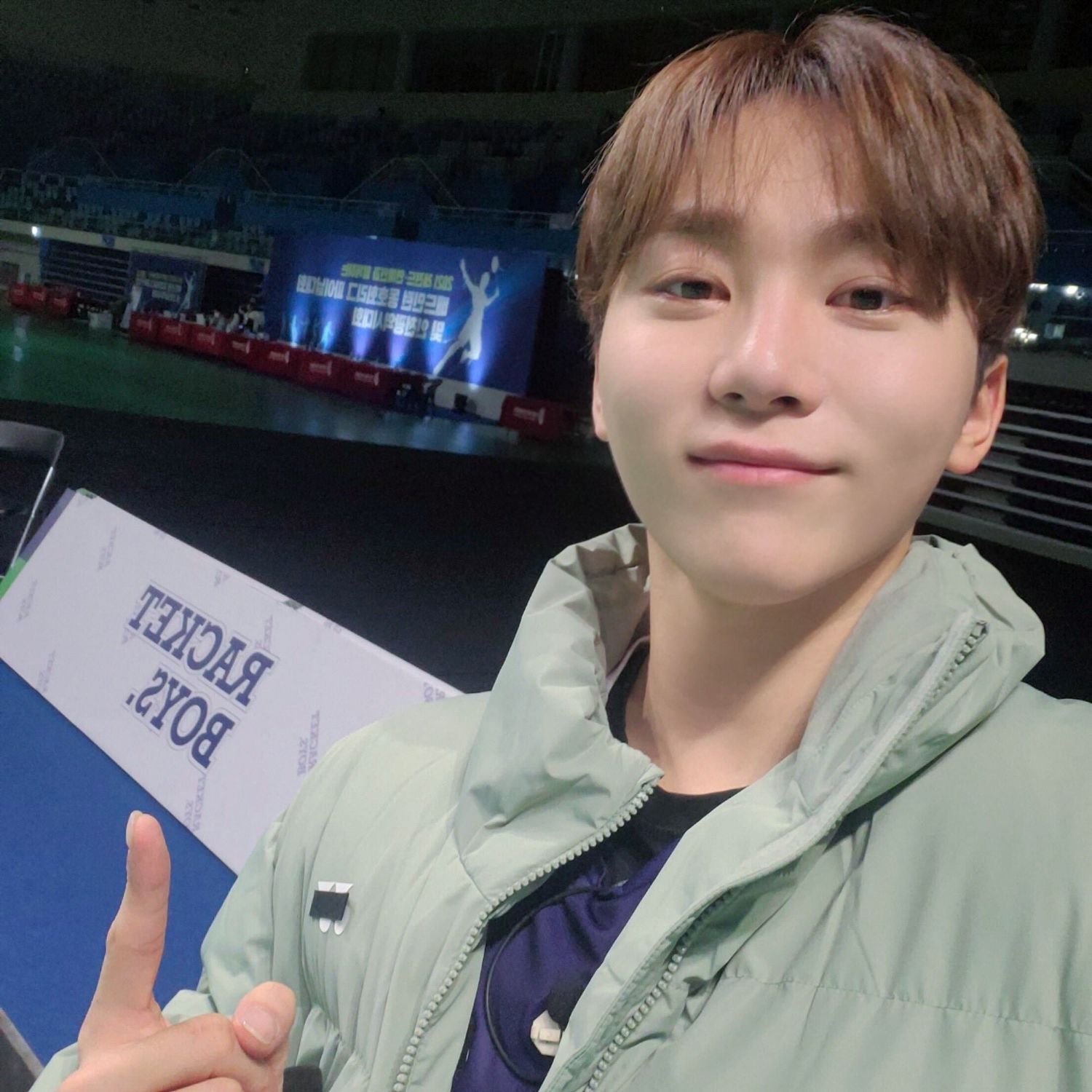 A moment captured by Seungkwan (SEVENTEEN)'s fan