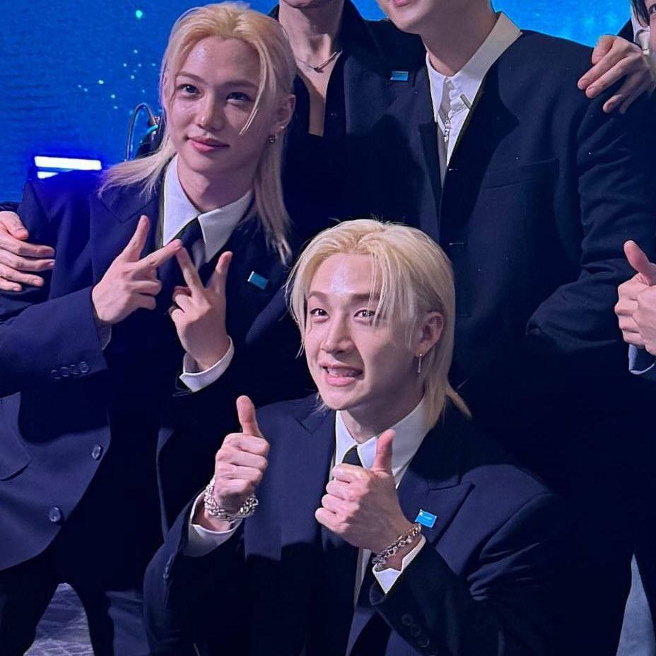 A moment captured by Stray Kids's fan