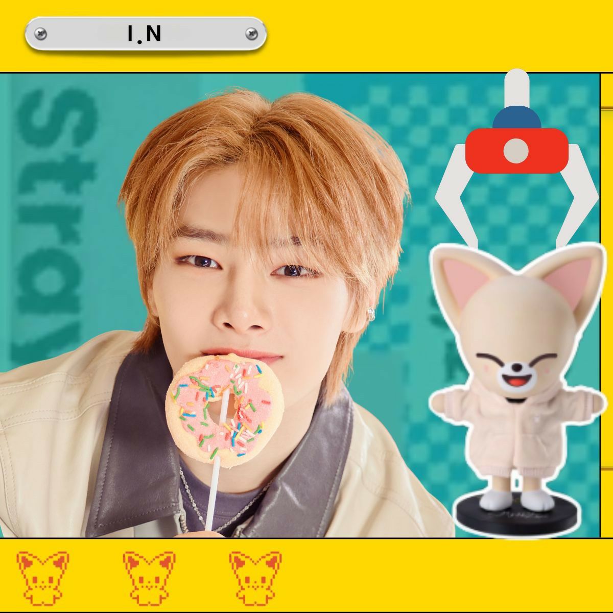 A moment captured by I.N (Stray Kids)'s fan