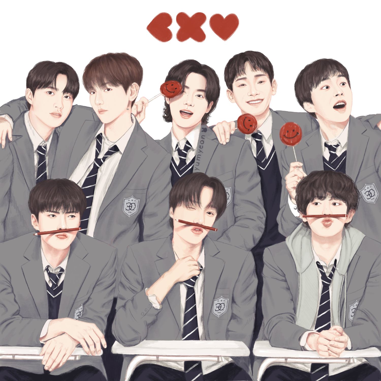 Recent activity shot of EXO
