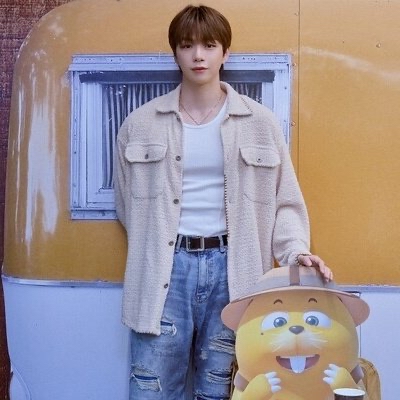 A moment captured by Kang Daniel's fan