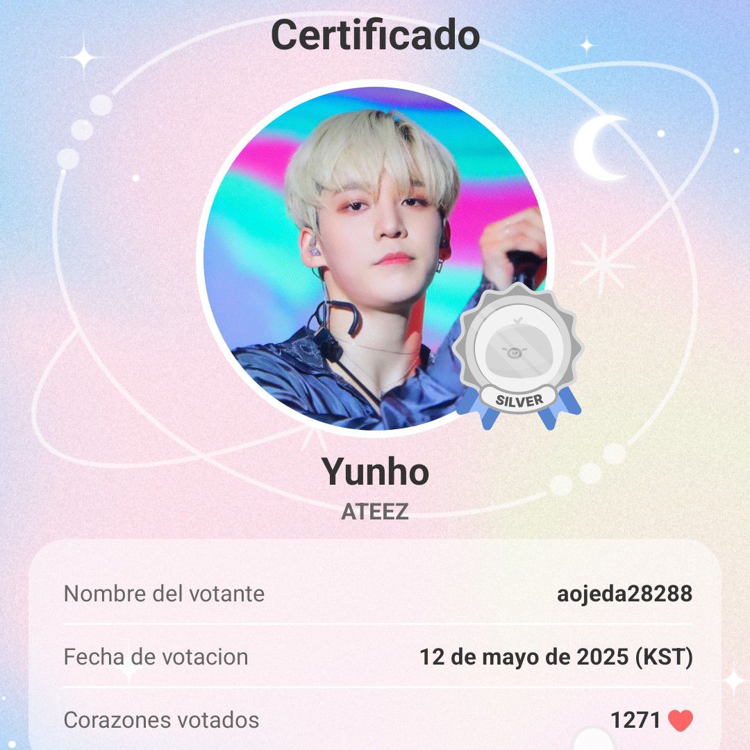 Recent activity shot of Yunho (ATEEZ)