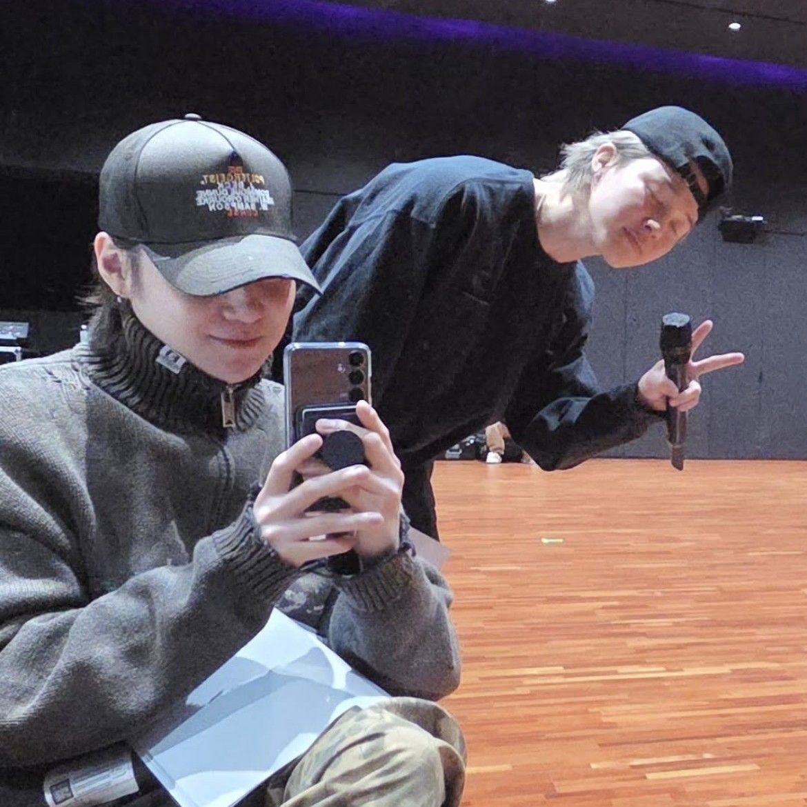 A moment captured by SUGA (BTS)'s fan