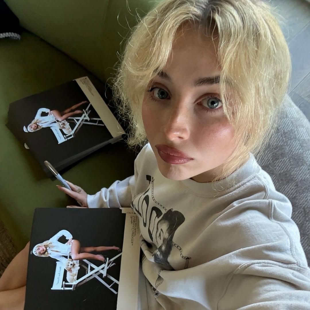 Behind-the-scenes cut of Sabrina Carpenter