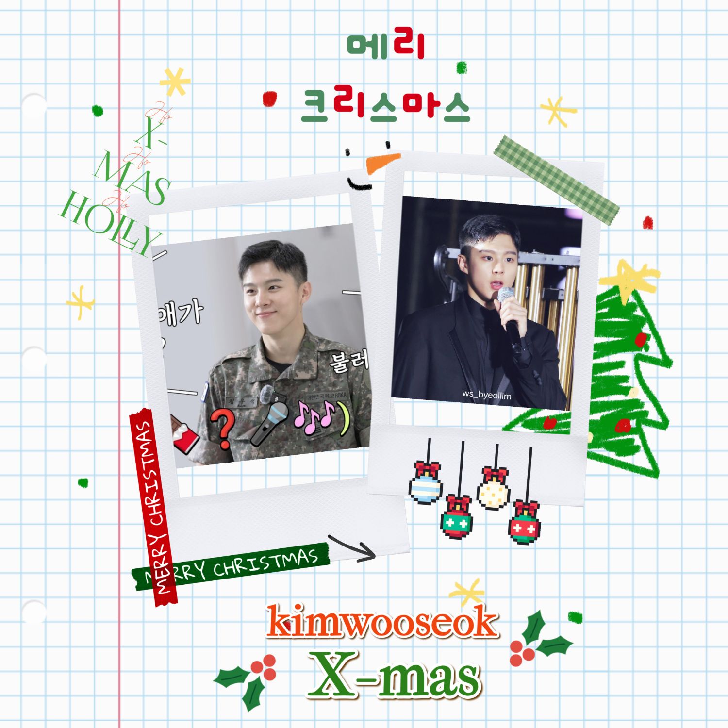 A moment captured by Kim Wooseok's fan