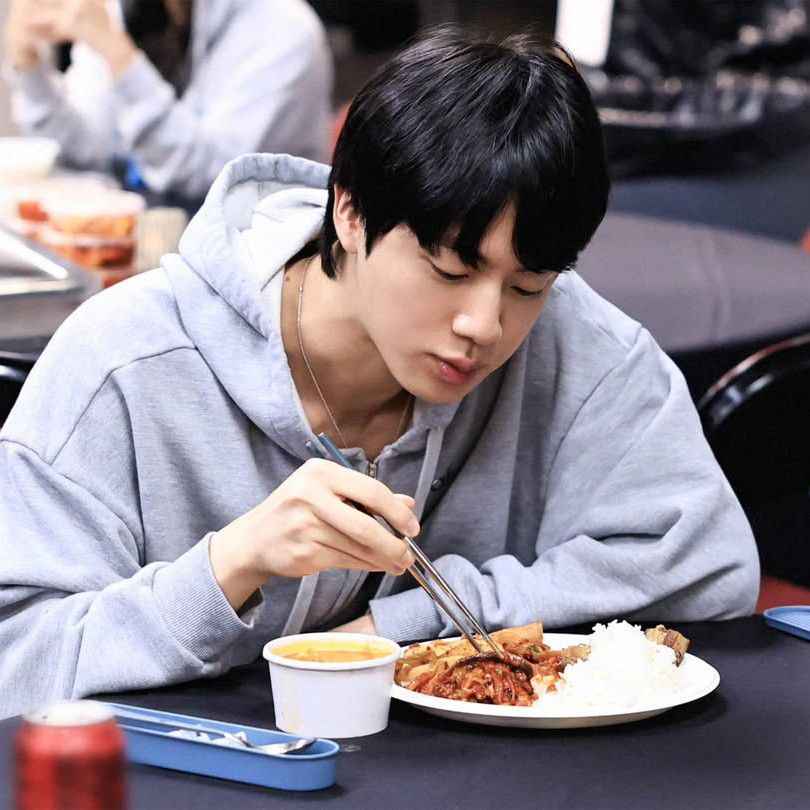 A moment captured by Jin (BTS)'s fan