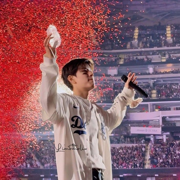 Recent activity shot of Seungmin (Stray Kids)