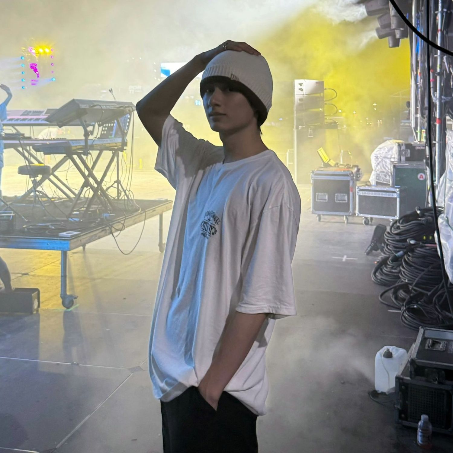 A moment captured by Jun (SEVENTEEN)'s fan