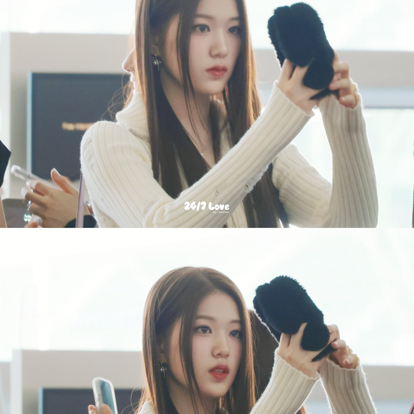Behind-the-scenes cut of Yoon Jiyoon (izna)