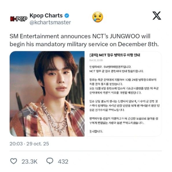 Foto terbaru Jungwoo (NCT 127)