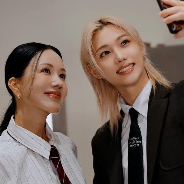 A moment captured by Felix (Stray Kids)'s fan