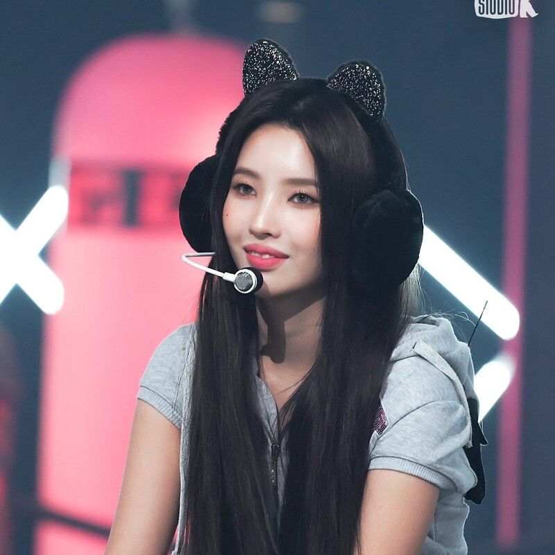 Recent activity shot of Soyeon (i-dle)