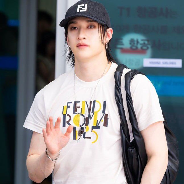 Recent activity shot of Bang Chan (Stray Kids)