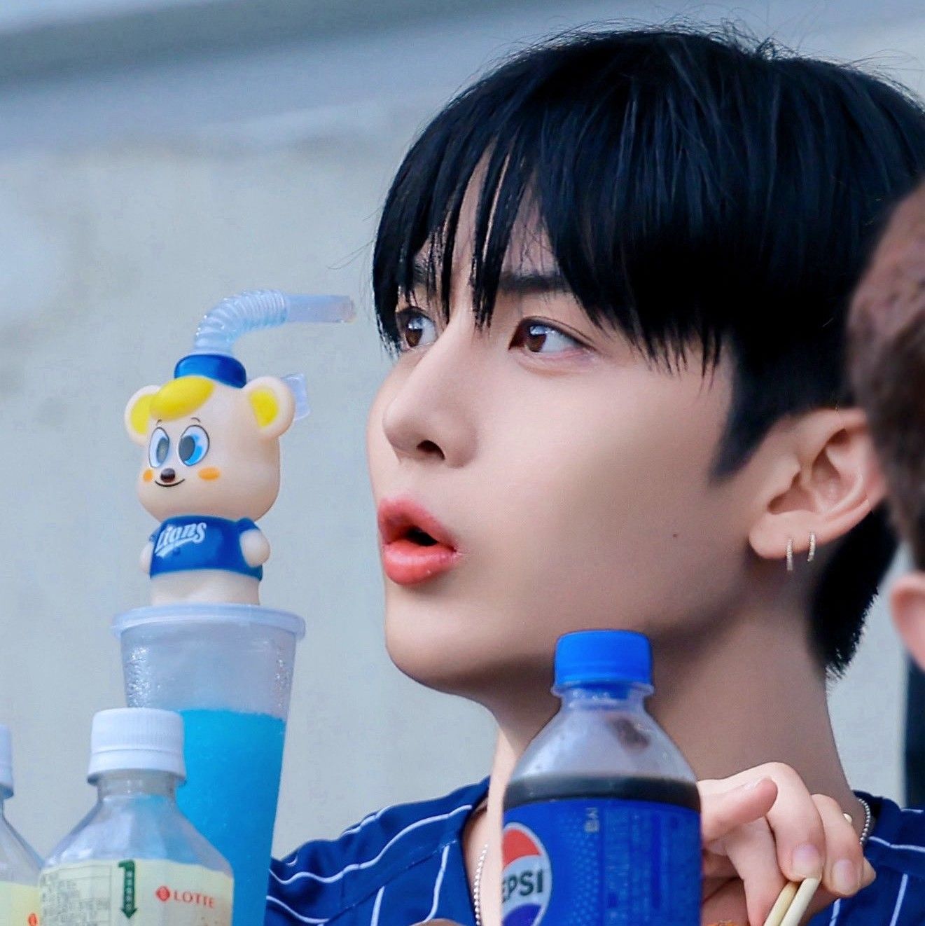 A moment captured by Bae Jinyoung's fan