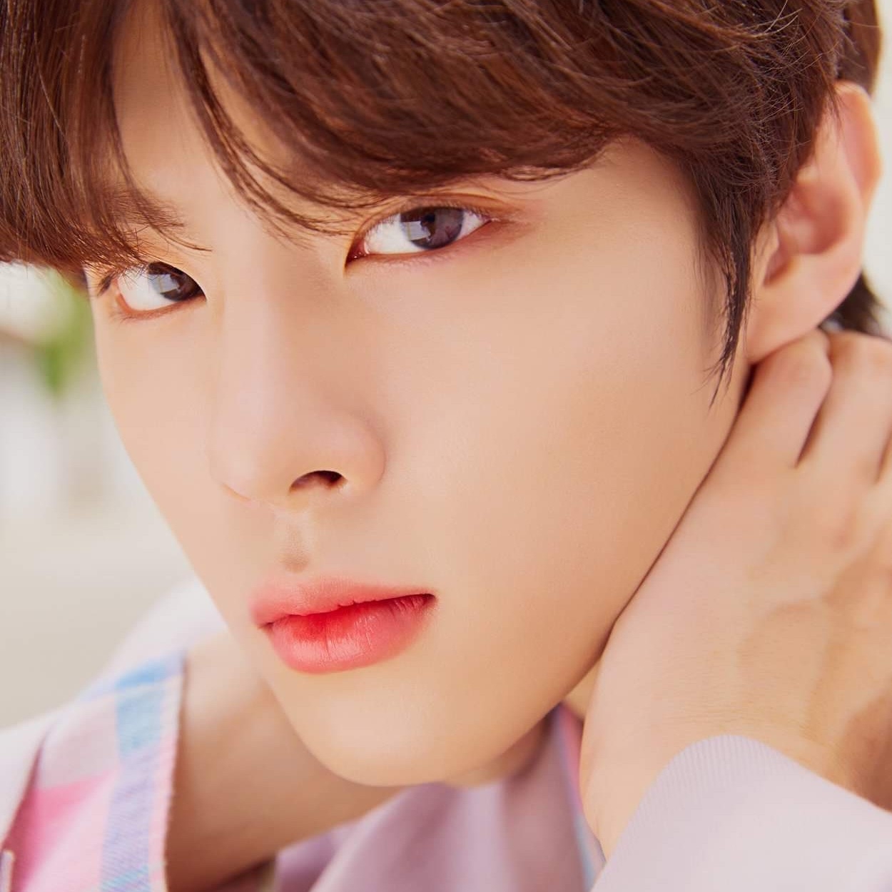 A moment captured by Kim Wooseok's fan