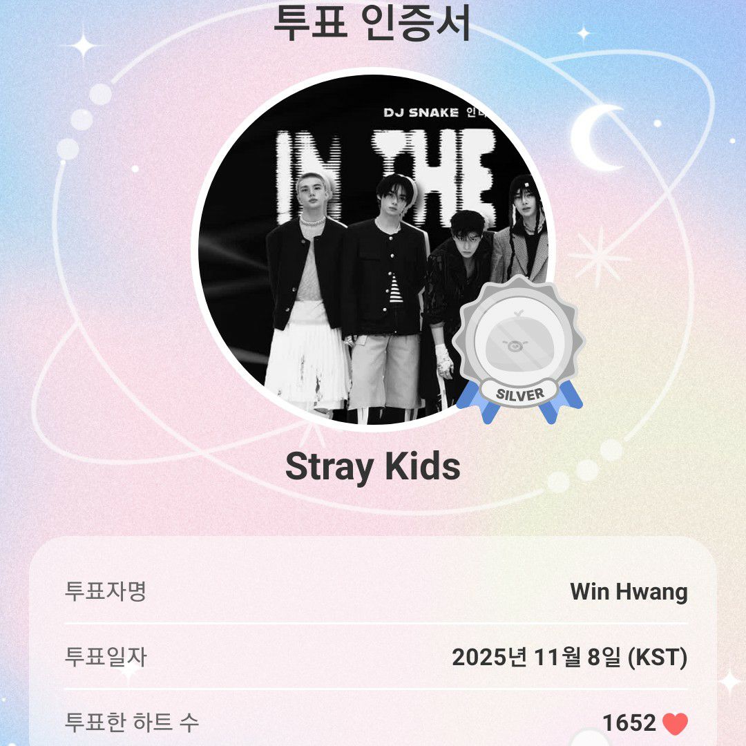 A moment captured by Stray Kids's fan