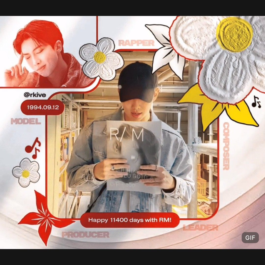 Recent activity shot of RM (BTS)