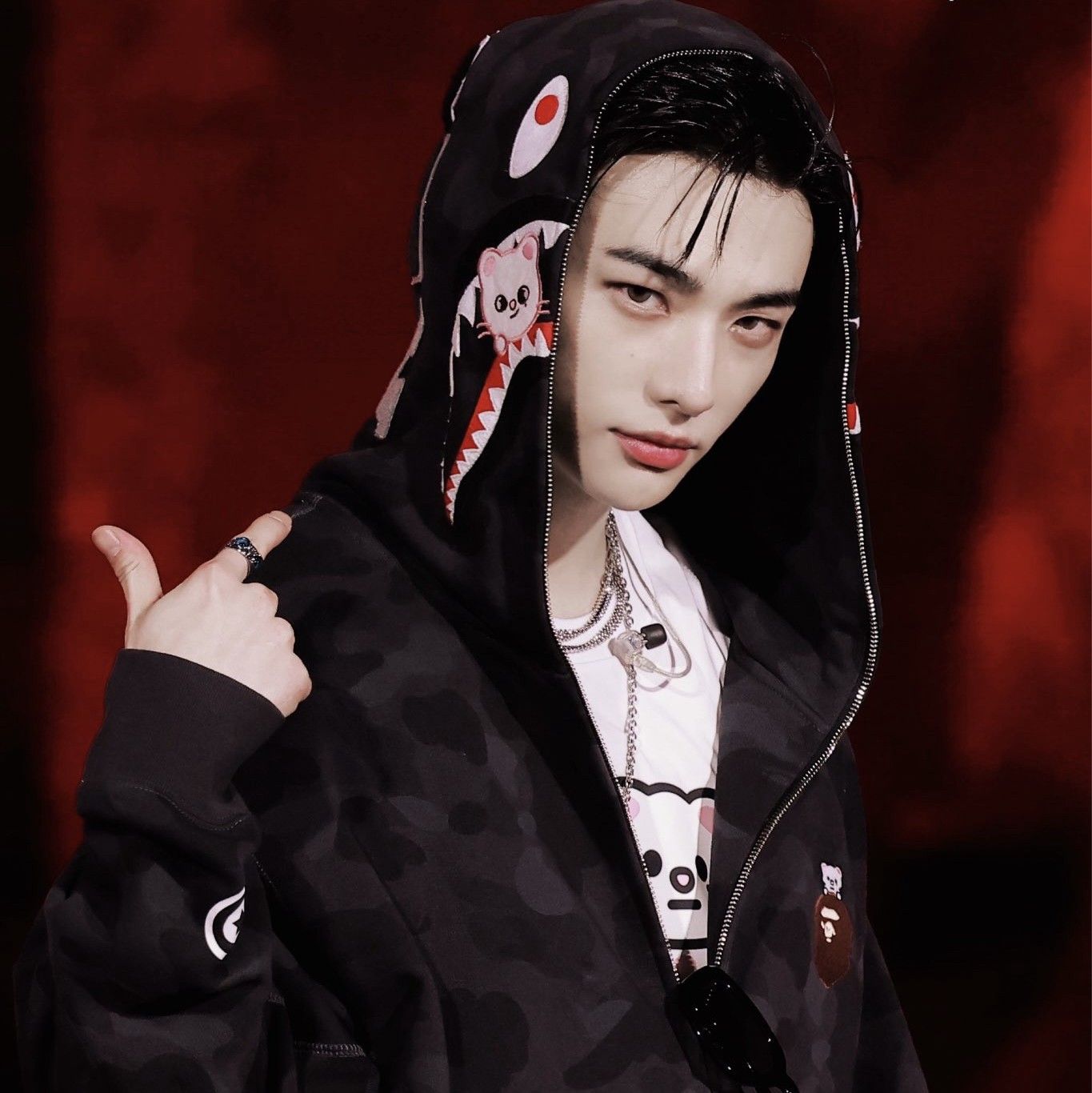 A moment captured by Hyunjin (Stray Kids)'s fan