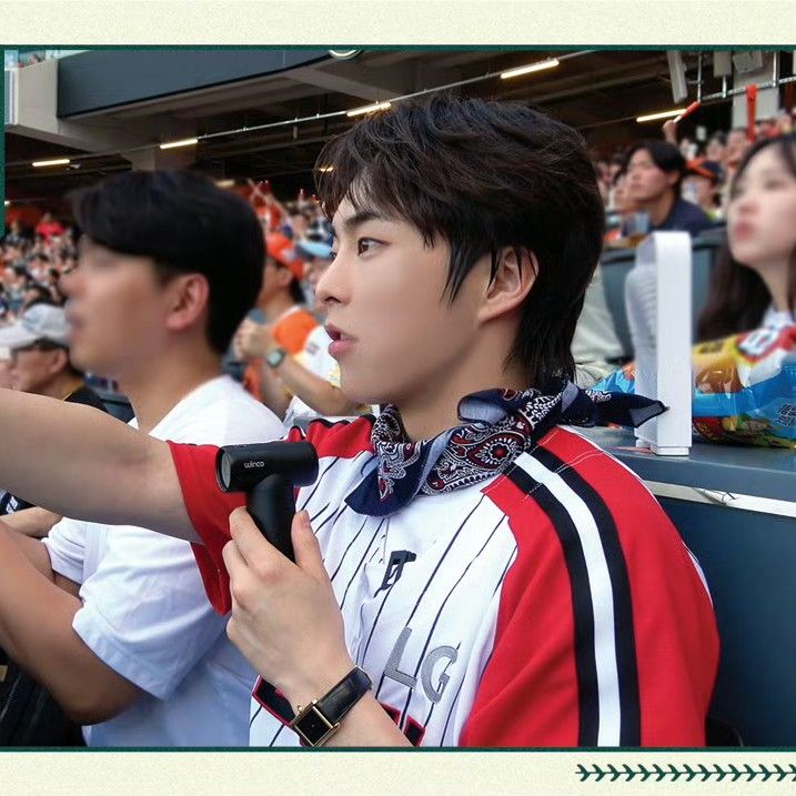 Recent activity shot of Xiumin (EXO)