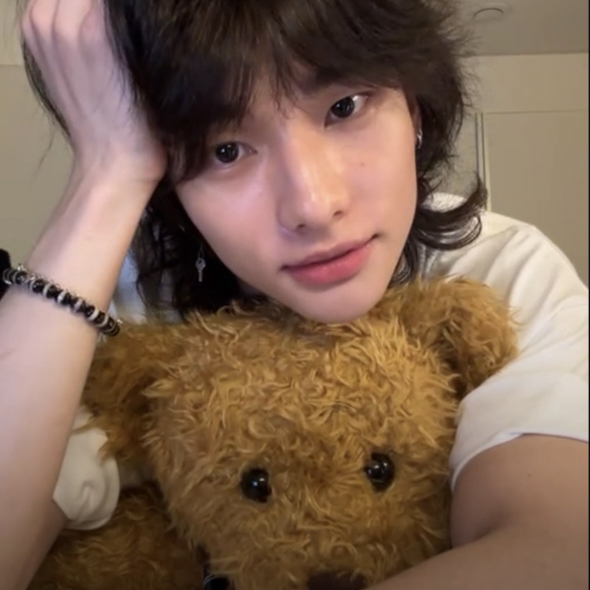 A moment captured by Hyunjin (Stray Kids)'s fan