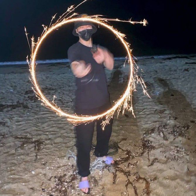 A moment captured by Moonbin (ASTRO)'s fan