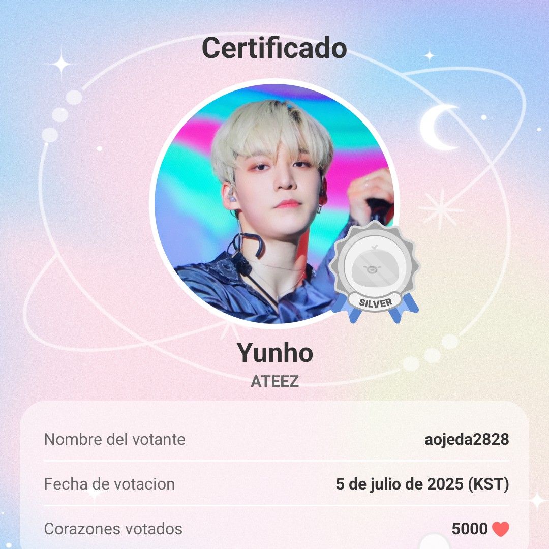 Recent activity shot of Yunho (ATEEZ)