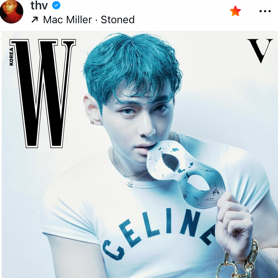 Recent activity shot of V (BTS)