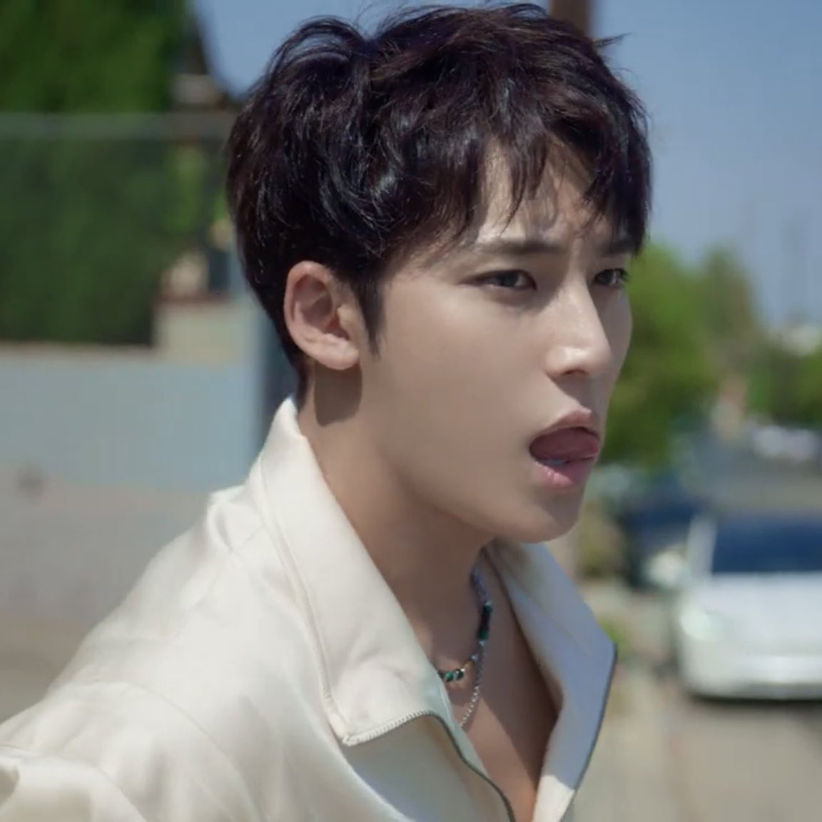 A moment captured by Mingyu (SEVENTEEN)'s fan