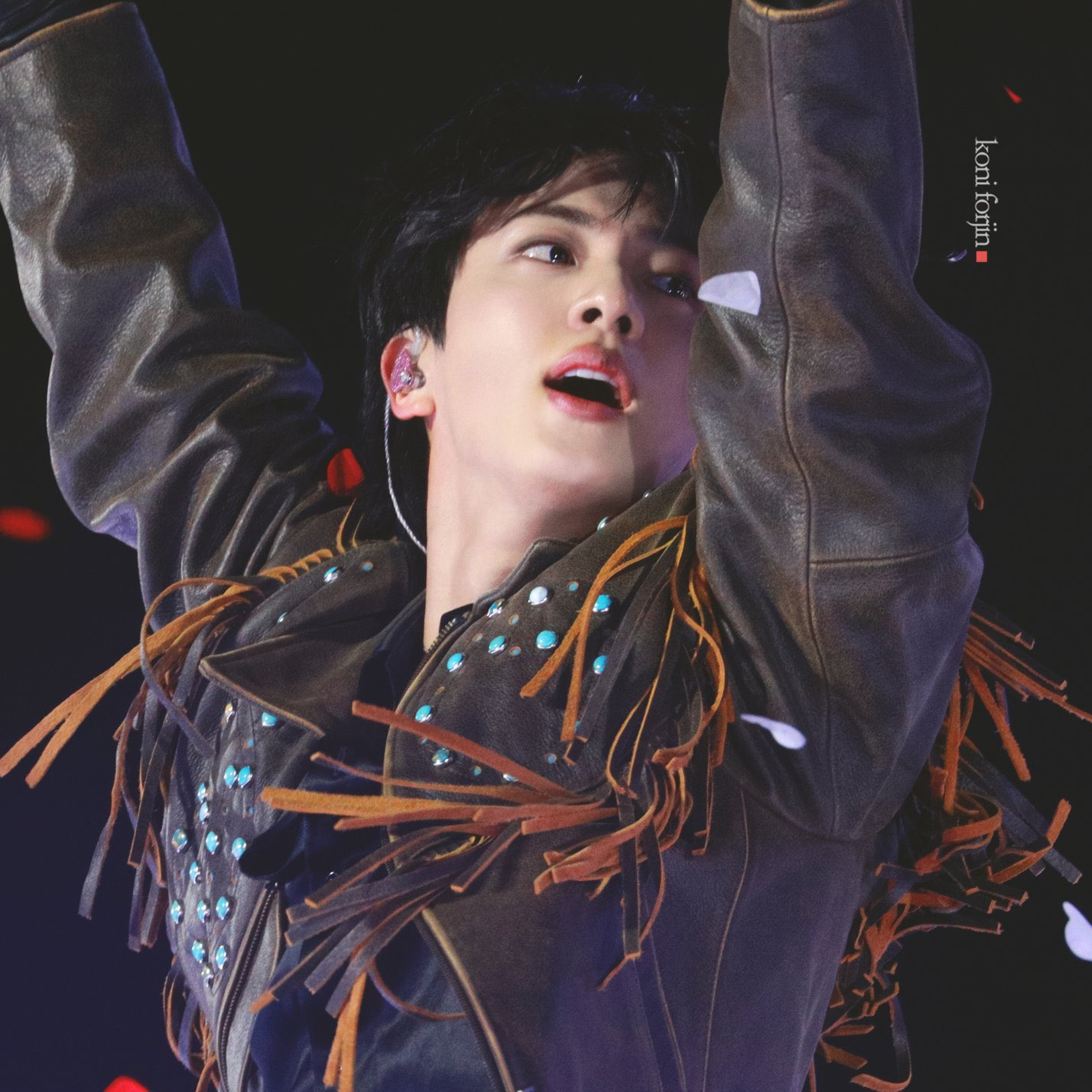 A moment captured by Jin (BTS)'s fan