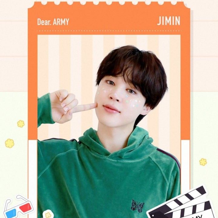 Recent activity shot of Jimin (BTS)