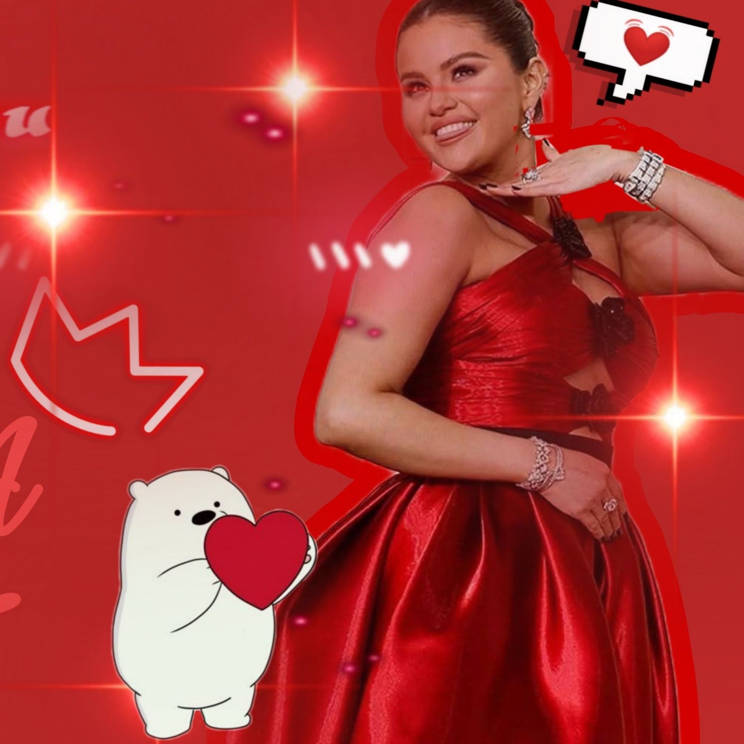 A moment captured by Selena Gomez's fan
