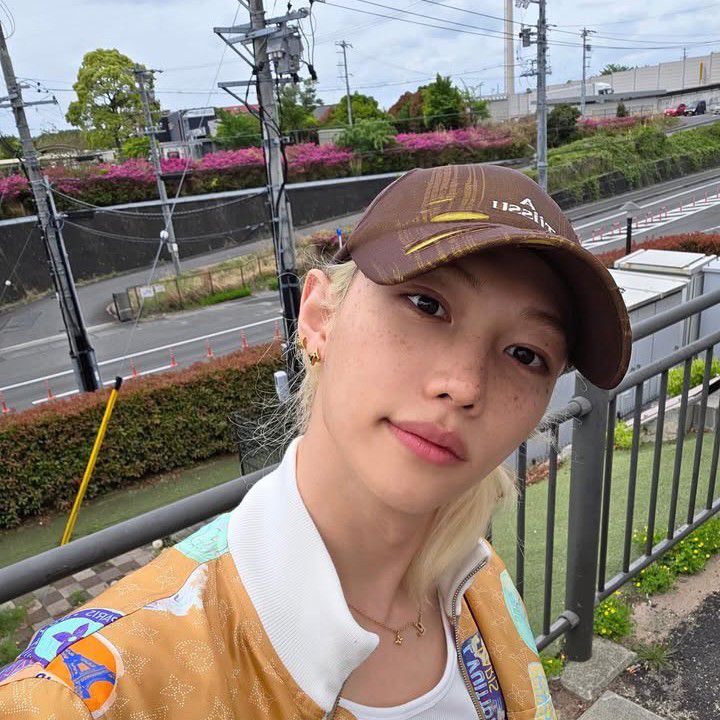 A moment captured by Felix (Stray Kids)'s fan