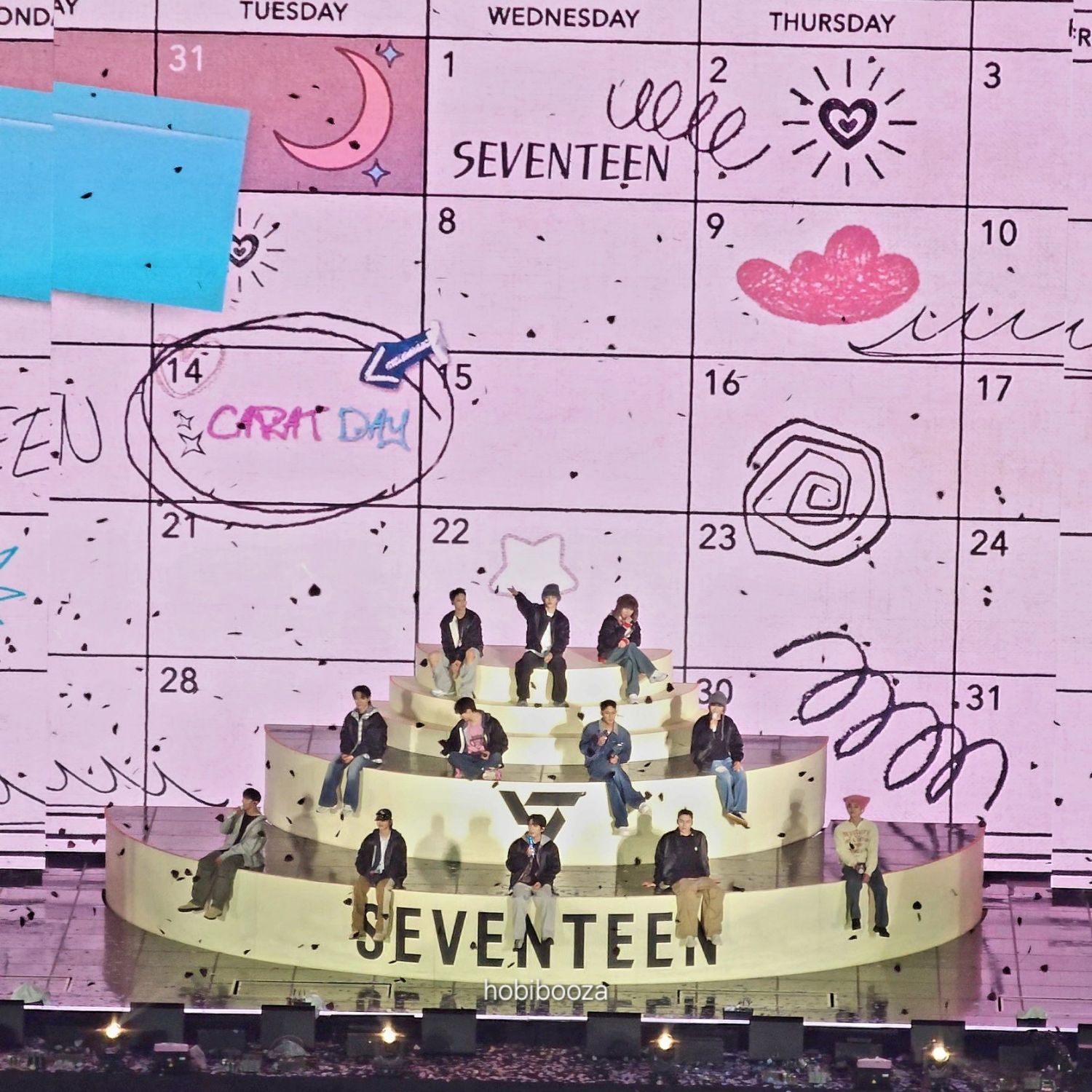Recent activity shot of SEVENTEEN