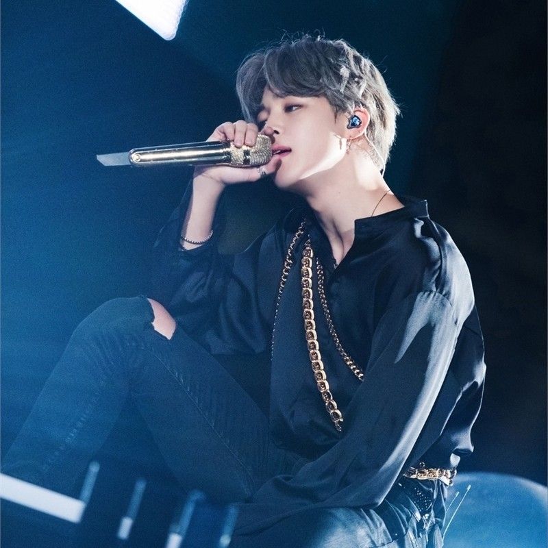 Recent activity shot of Jimin (BTS)
