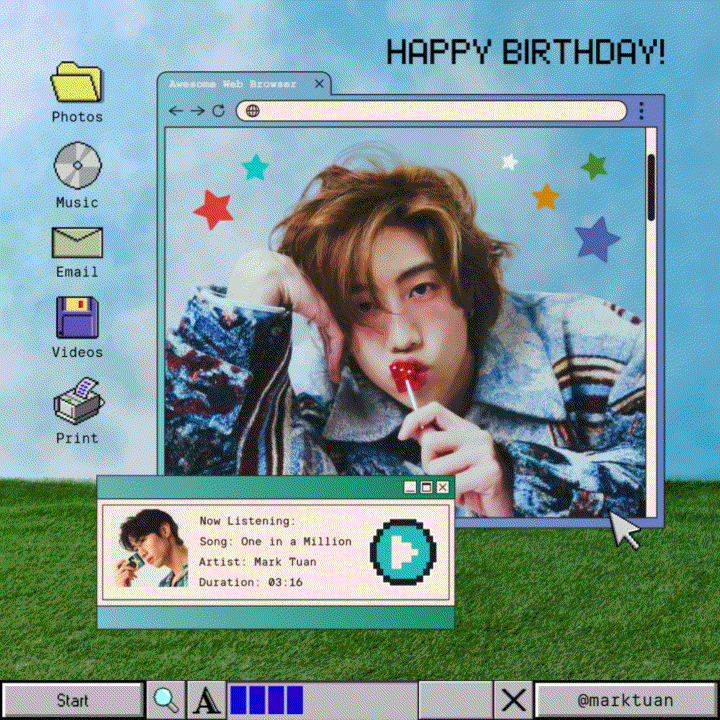 Recent activity shot of Mark (GOT7)