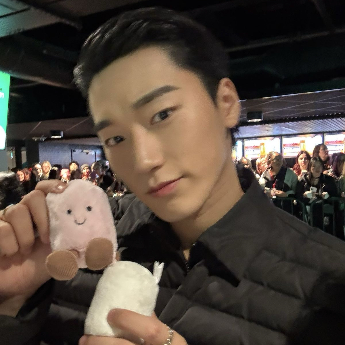 A moment captured by San (ATEEZ)'s fan