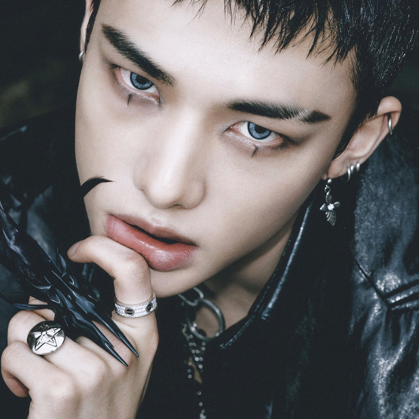 Recent activity shot of Hyunjin (Stray Kids)